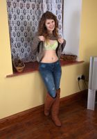 Jada pulling her tight jeans off and spreading her hairy pussy., Jada (jad041) ATK Natural & Hairy: Jada (Jada pulling her tight jeans off and spreading her hairy pussy.)