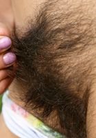 Katie showing off her super muff., Katie Zucchini (kat226) ATK Natural & Hairy: Katie Zucchini (Katie showing off her super muff.)