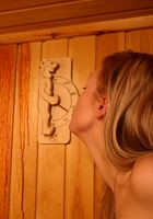 ATK Archives: Marina (Marina loves to be a tease in the sauna with her sexy tan body)