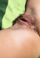 Hairy Megan spreads outside, Megan Promesita (meg023) ATK Natural & Hairy: Megan Promesita (Hairy Megan spreads outside)