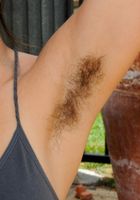 Scary hairy Monica shows off her bush in the sun, Monica (mon107) ATK Archives: Monica (Scary hairy Monica shows off her bush in the sun)